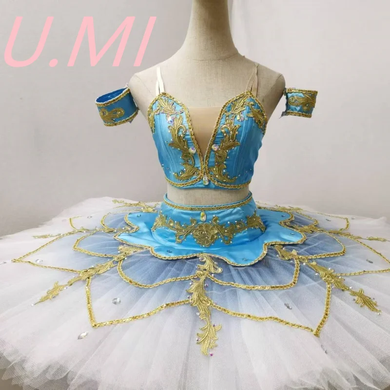 Ballet Pirate dress Adult children 10-layer yarn professional version split tutu dress