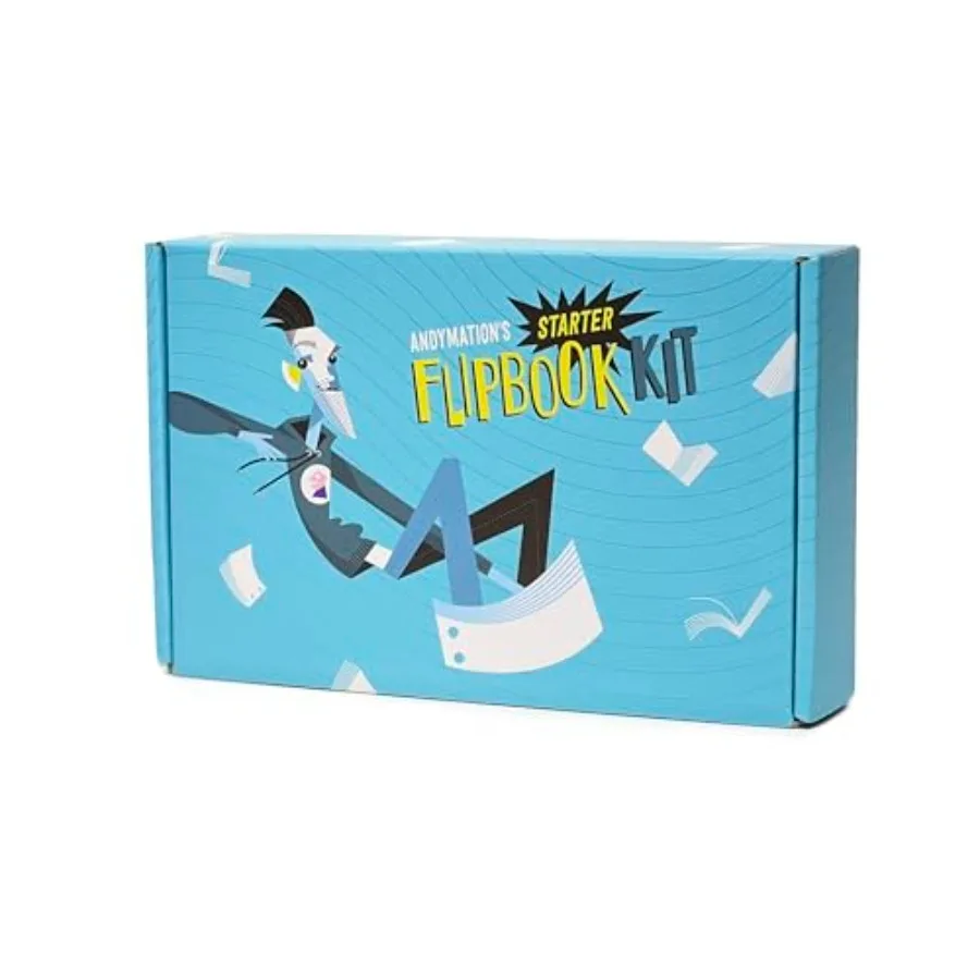 

Официальный стартовый набор для флипбуков для взрослых с LED-планшетом для рисования и обводки анимации, премиум-класса, с предварительно просверленными отверстиями Flip B