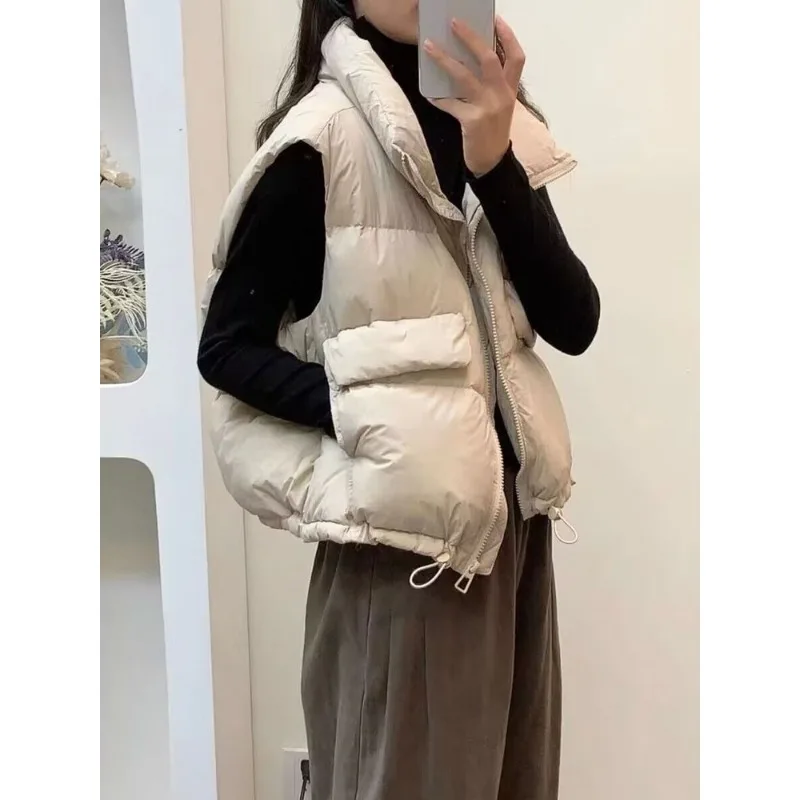 2025 New Autumn and Winter Fashion Lightweight Vest Women's Inside and Outside Waistcoat Women's Casual Loose Waist Jacket Coat