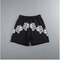 2025 Hot-selling American Wolf Head Fitness Training Shorts Adult Children Loose Sales First Fitness Shorts Quality Breathable