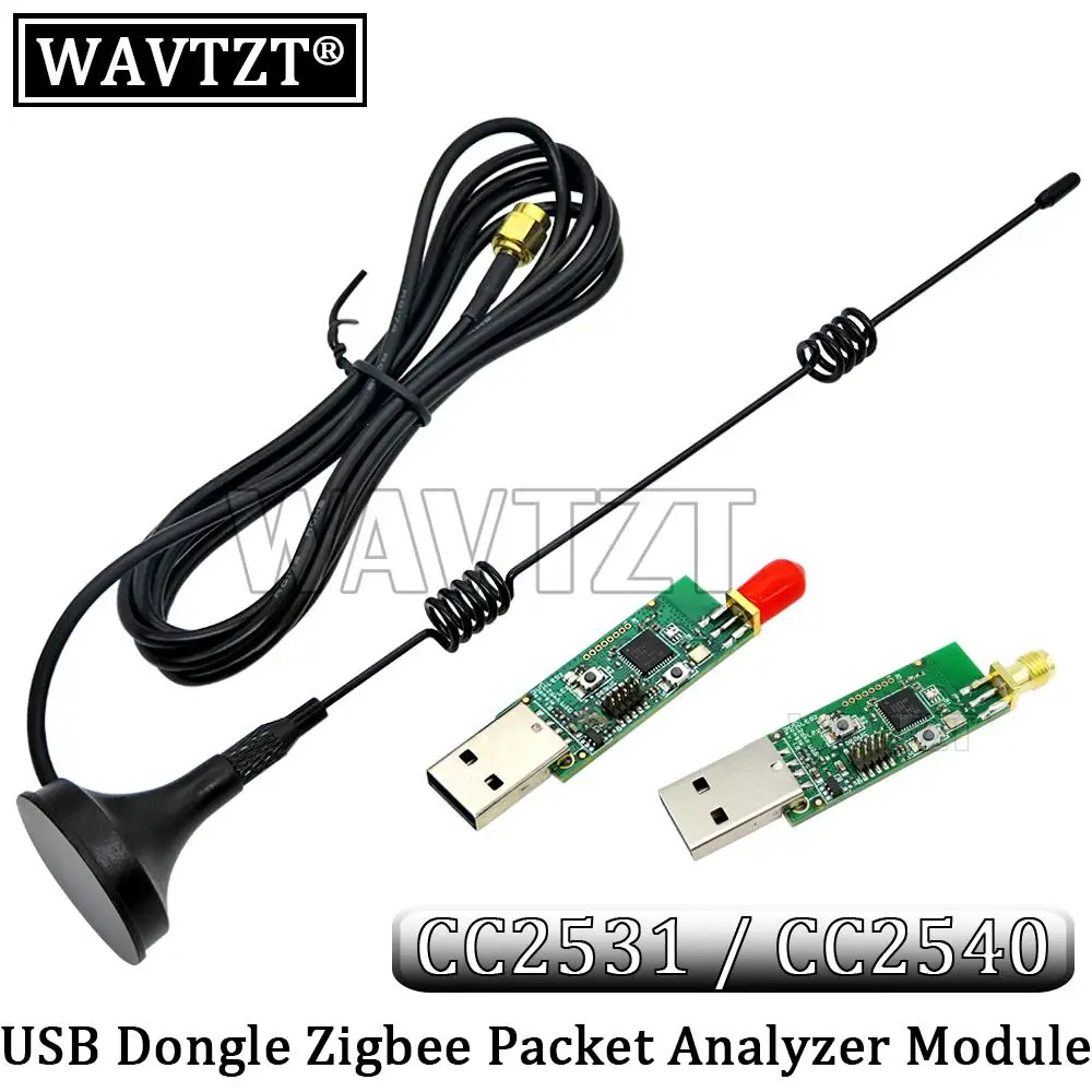 Wireless Zigbee CC2540 CC2531 Sniffer Bare Board Packet Protocol Analyzer Module USB Interface Dongle Capture Packet Module