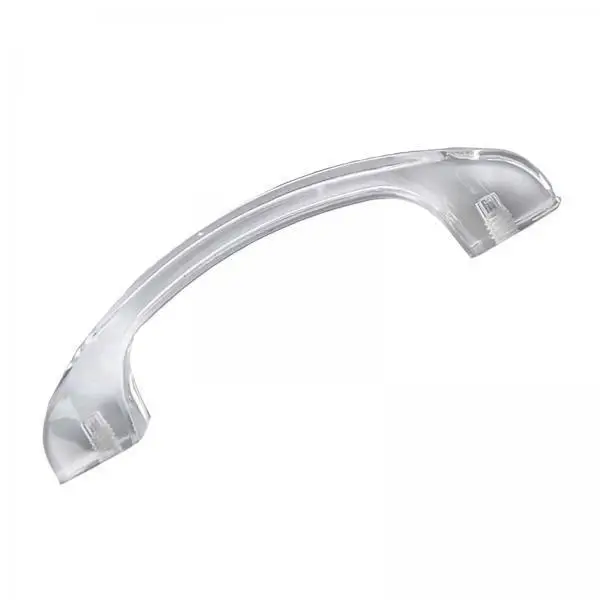 Clear Acrylic Cabinet Pull Minimalist Drawer Handle Adhesive Installation for Modern Kitchen Furniture Drawers