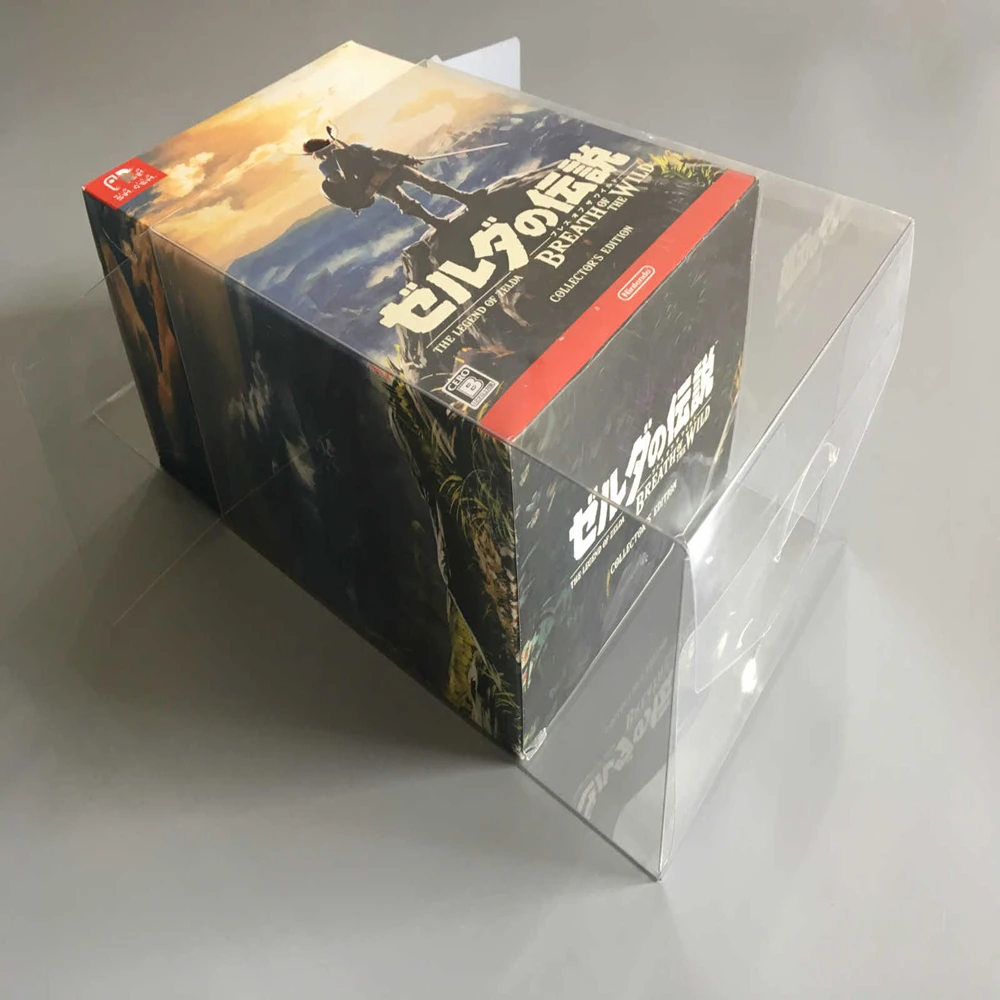 Transparent Box Protector For Amiibo/The Legend of Zelda: Breath of the Wild Collect Boxes Game Shell Clear Display Case