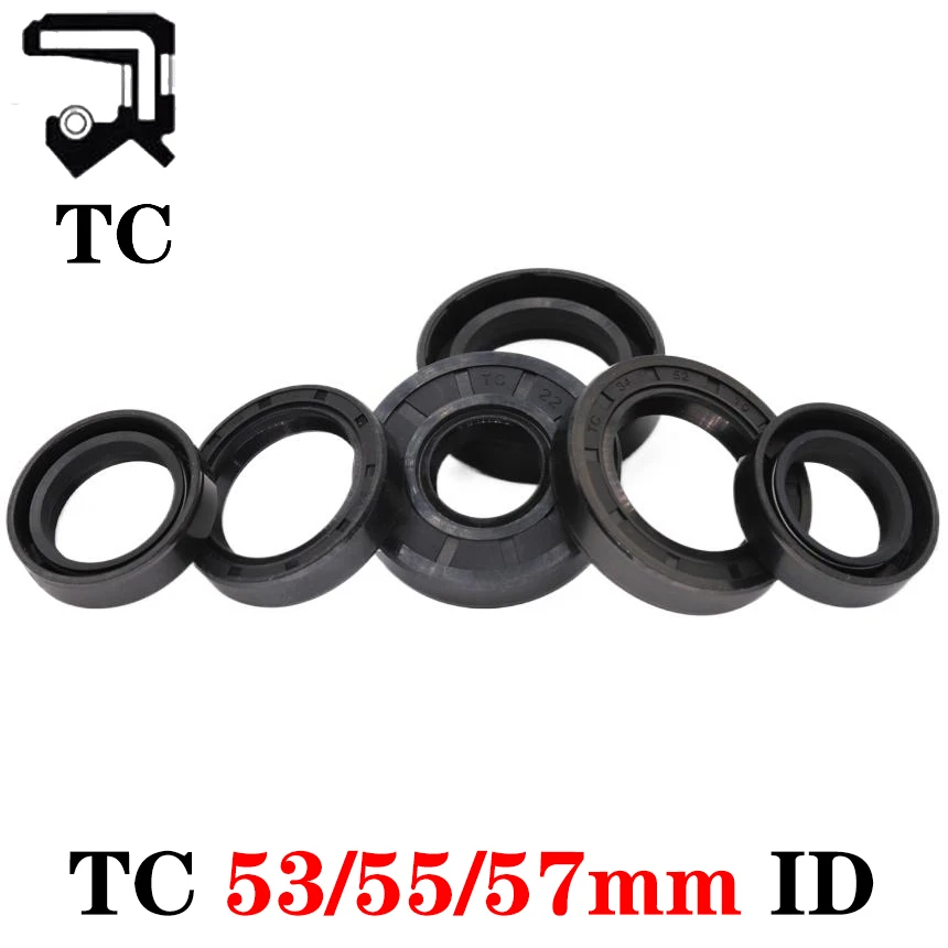 TC 53 55 57*63 65 68 70 72 75 76 78 80 82 85 90 95 100 110*6 7 8 10 12 13 Rubber NBR Grooved Lip Spring Gasket Skeleton Oil Seal