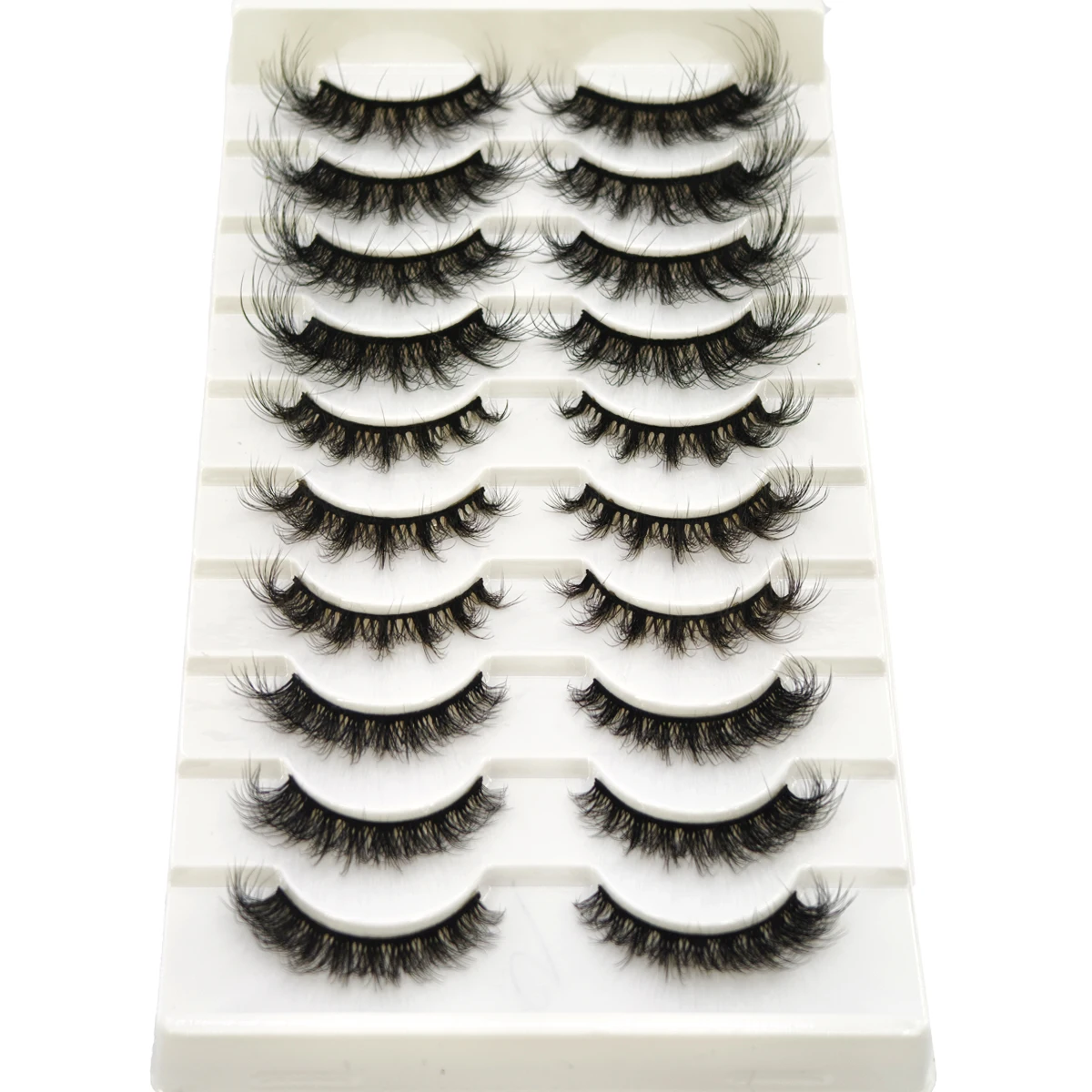10 Pairs Mink Fluffy Dramatic False Eyelashes