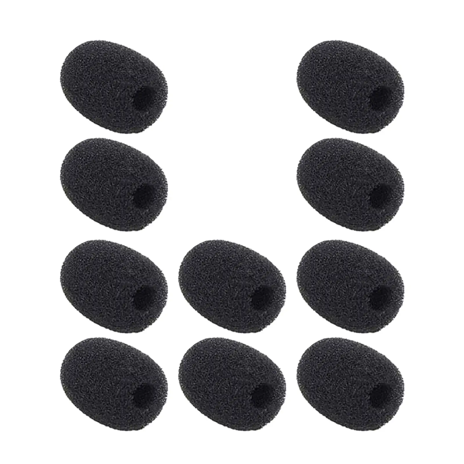 10 Pieces Lapel Foam Microphone Windscreen Protection for Variety of Lapel Mics Replacement Anti Wind Noise Mic Cover