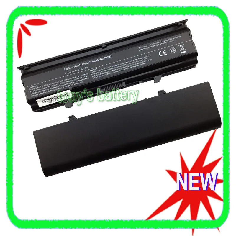 6 Cells Laptop Battery For Dell Inspiron 14VR 14V M4010 N4020 N4030 N4030D M4050 04J99J 0M4RNN TKV2V KG9KY