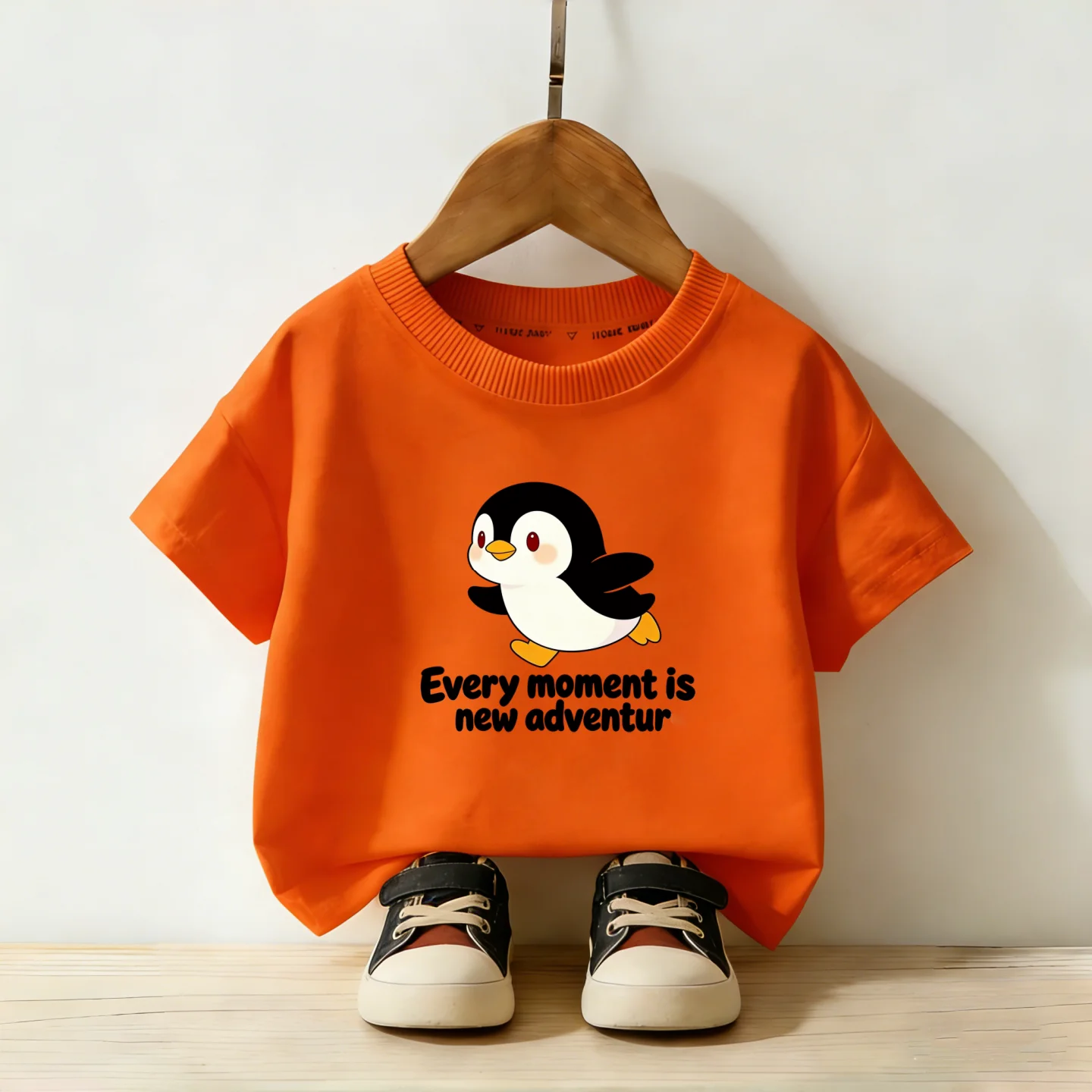 Boys and Girls Cartoon Penguin - Summer Clothing For Baby Boy 评论和价格