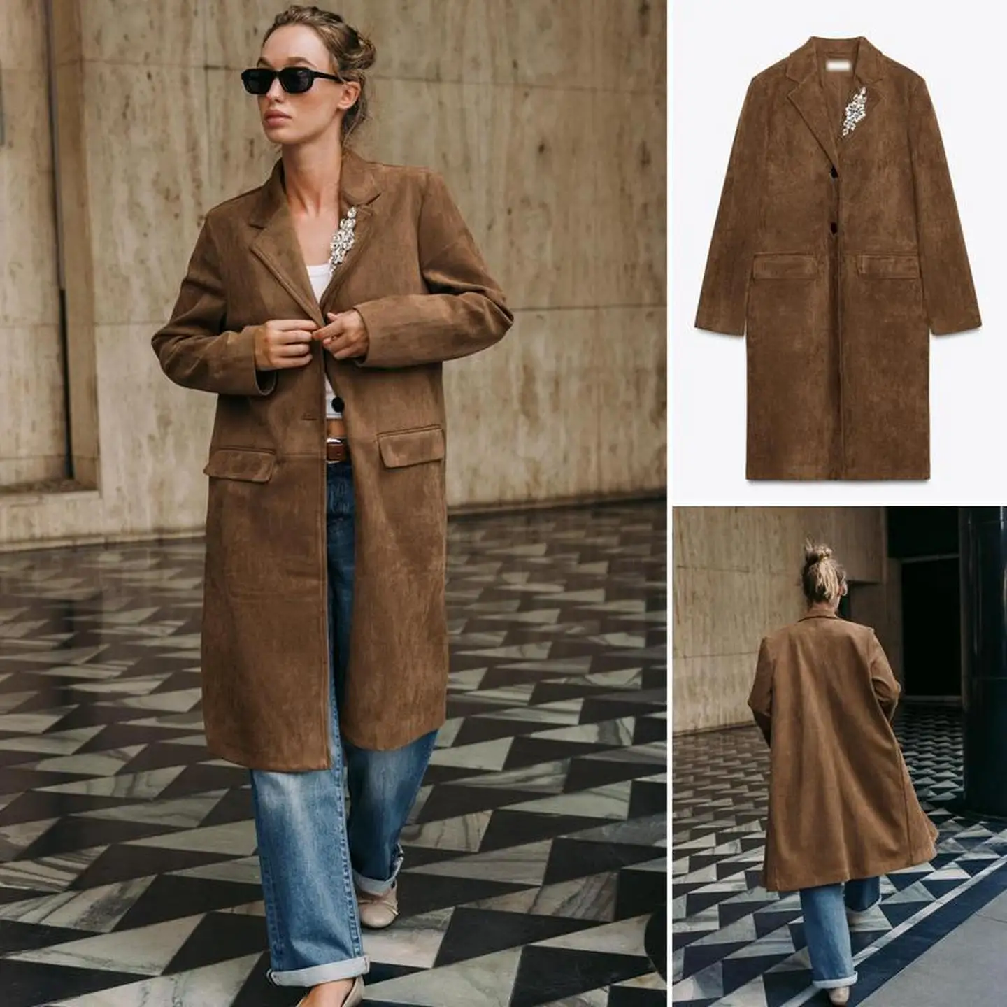 

Ранняя осень, куртка из искусственного бархата, ювелирные изделия на пуговицах, верхняя одежда, пальто большого размера, женское модное зимнее пальто, груша, мавпа