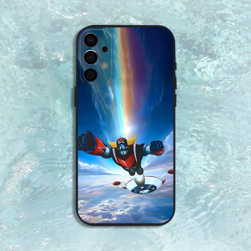 UFO Robot Goldorak Telefoon Case Voor Samsung S25,S24,S21,S22,S23,S30,Ultra,S20,Plus,Fe,Lite,Note,10,9,5G Zwarte Cover