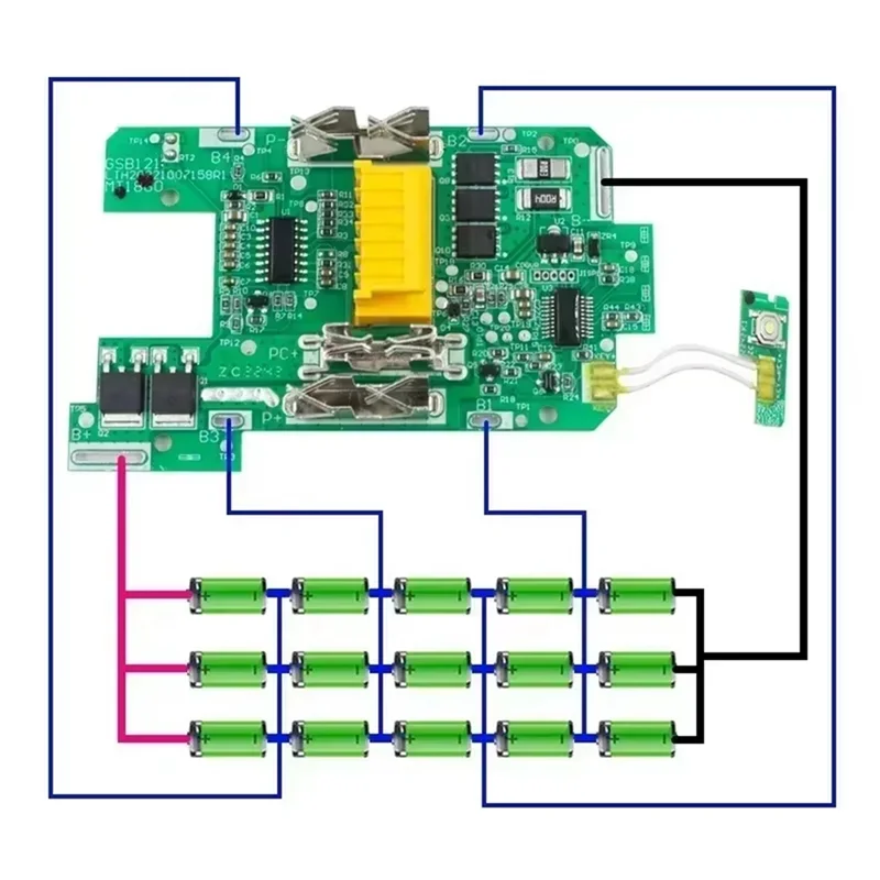 

AA46 HOT-BL1890 Charging Board Circuit Board PCB For LXT Series 18V Li- Battery PCB Board Motherboard