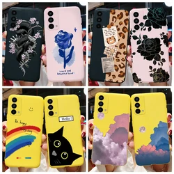 For Funda Real me Realme GT Master Edition RMX3363 RMX3360 Cases Cover Cute Cartoon Pretty Flower Soft Silicone Phone Case 6.43