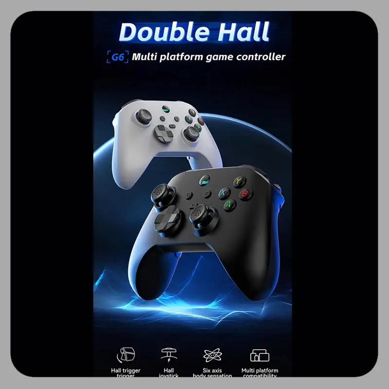 

A46U G6 Bluetooth игровой контроллер для IOS/Android геймпад для ПК Hall Rocker шестиосевой двойной вибрационный джойстик для переключателя