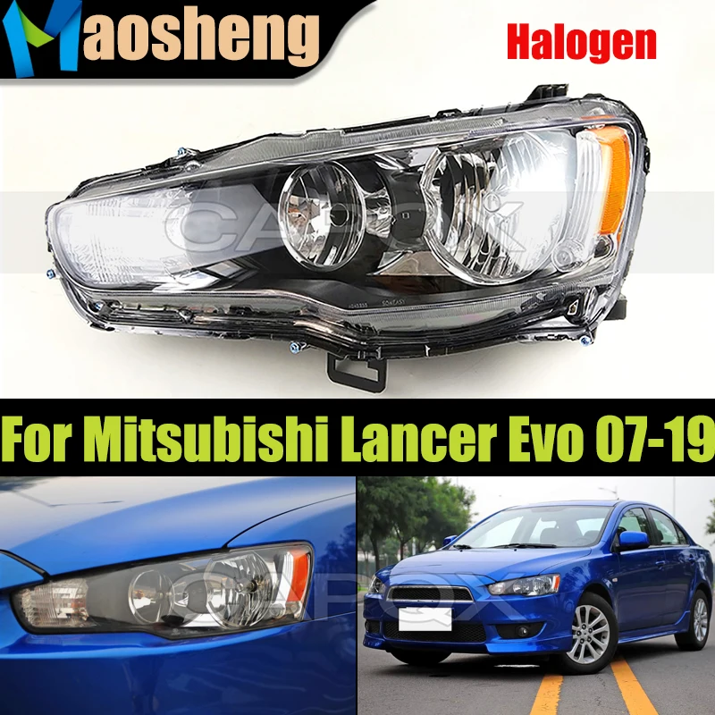 

Manual Or Electric Halogen Front Headlight Head Light For Mitsubishi Lancer Evo 2007-2019 Headlamp Head Lamp Driver Light