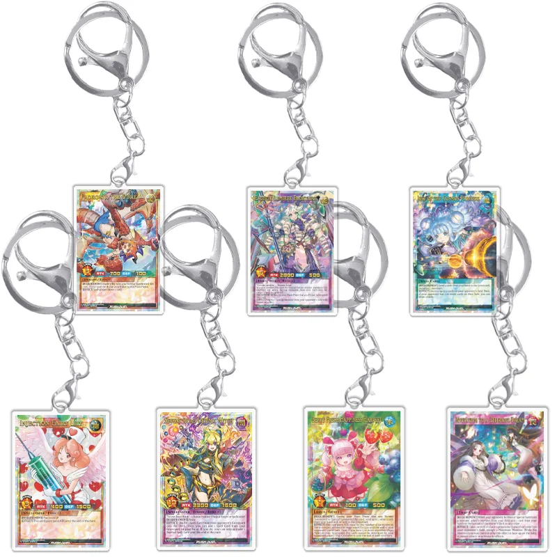 Yugioh سلاسل المفاتيح بطاقات ألتيما الساحرة الحب مليون راش مبارزة RD الاكريليك قلادة ظهره حلية الديكور أنيمي لعبة المشجعين هدية #1