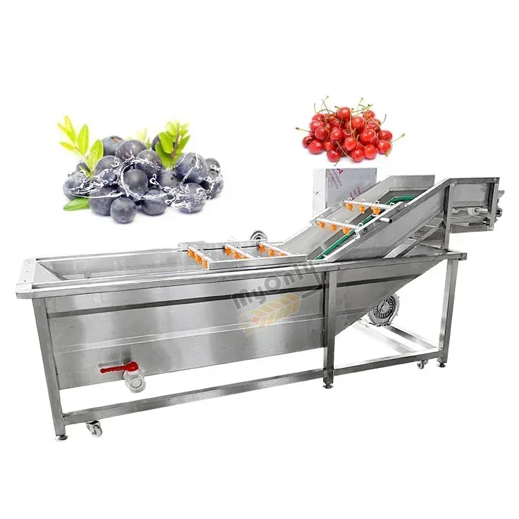 Vortex Vegetable Fruit Clean Small  Washer Tomato Bubble Lettuce Wash and Drying Machine