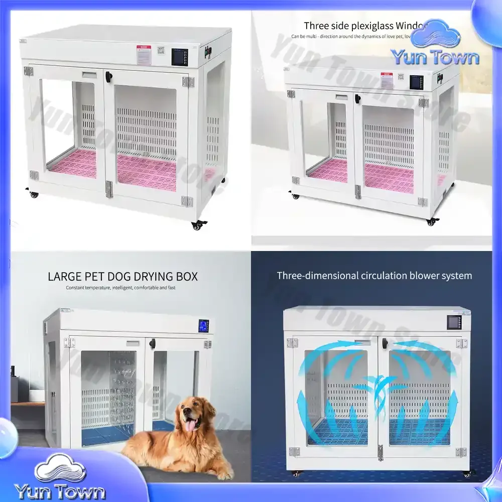Factory Price Big Dog Hair Dryer Automatic Cabinet Steel Pet Salon Professional Hair Blowers Pet Grooming Dryer//
