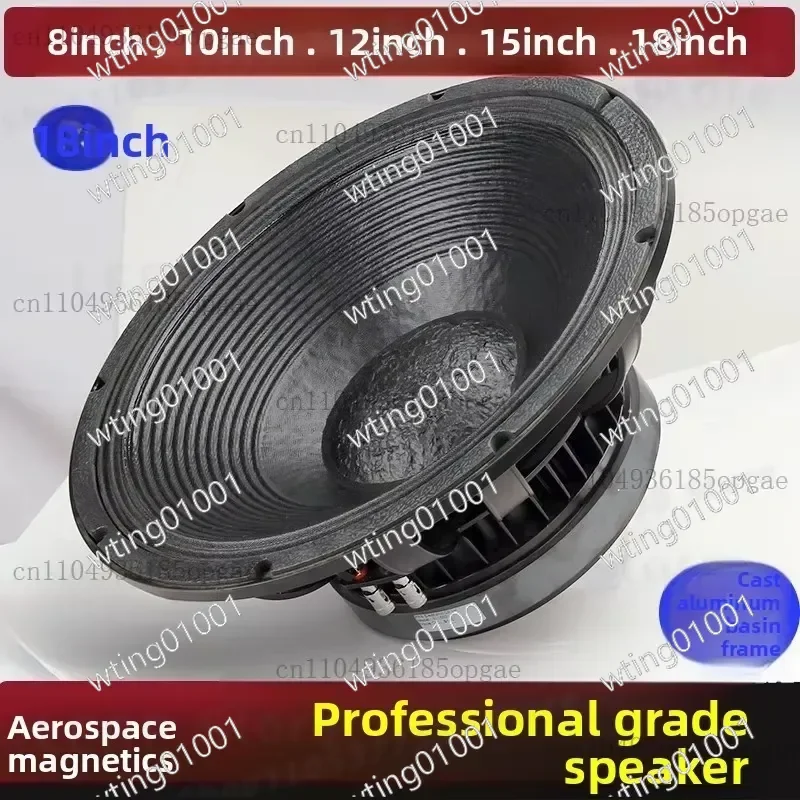 for Aluminum Frame Subwoofer 8 10 12 15 18 Inch Pro KTV Bass Stage Speaker High Power Heavy Duty Audio System
