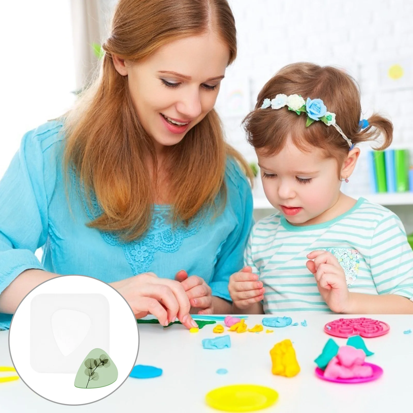 

14pcs Crystal Resin Molds For Guitar Picks Diy Silicone Mold Tool Reusable Transparent Drop Glue Mold Jewelry Craft Accessory