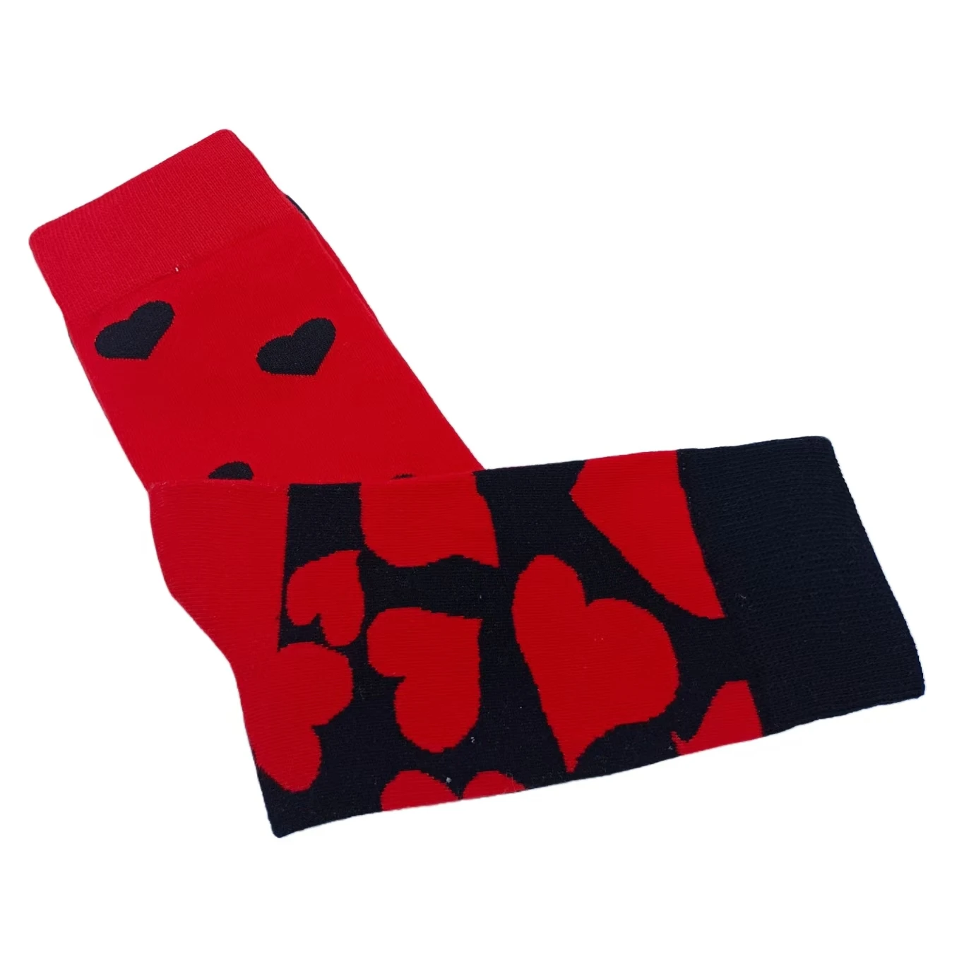 2 pairs of red love couple's Valentine's Day limited fashion socks mid-calf socks