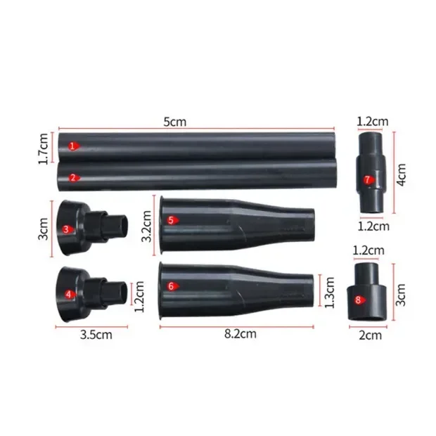 8pcs Fountain Pump Nozzle Set Multifunction Plastic Waterfall Garden Spray Heads For Pool Pond Fountain Submersible Pump