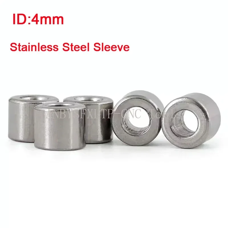 

5-10Pcs Inside Diameter 4mm OD 6/7/8/9mm Stainless Steel Sleeve Bushing Wear Resistant Bushing Inner Guide Sleeve Hollow Bushing