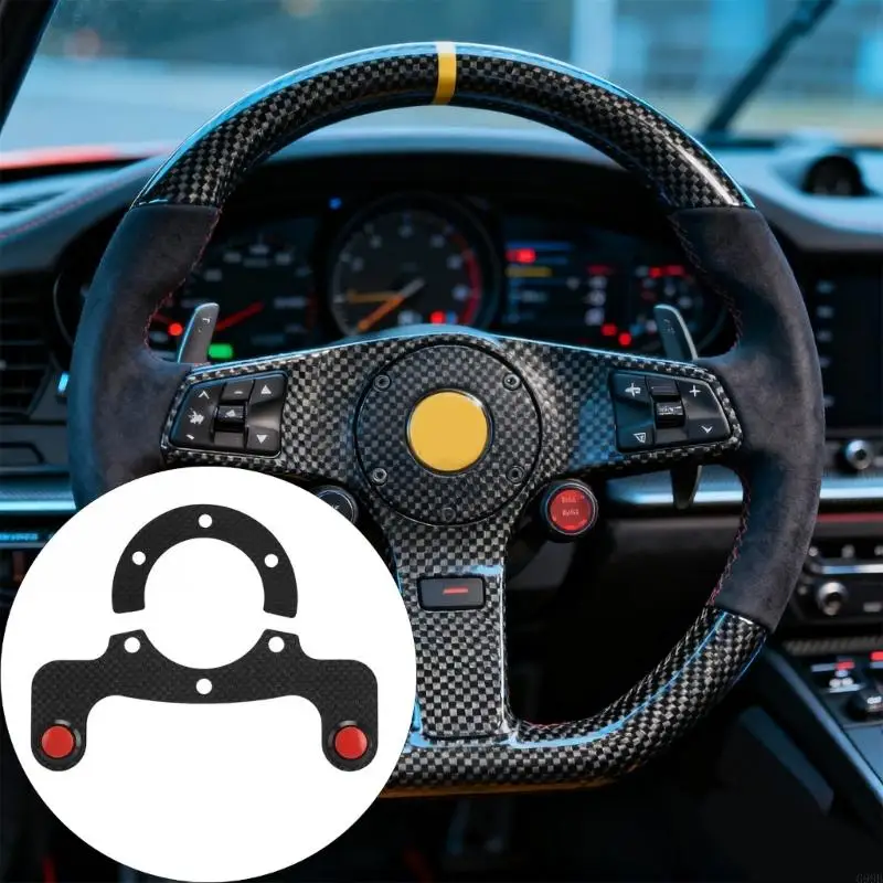 G99B Steering Wheel Horn Button Car Modification Double Button or Single Button Black