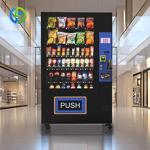 FL Customized Snack Beverage Cold Drink Beer Milk Soda Smart Refrigerated Combo Vending Machine