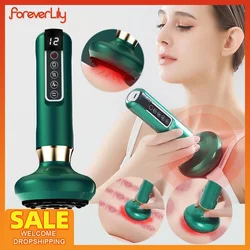 Electric Vacuum Cupping Massager Body Guasha Scraping Massager Fat Burning Slimming Physiotherapy Hot Compress Fatigue Relief