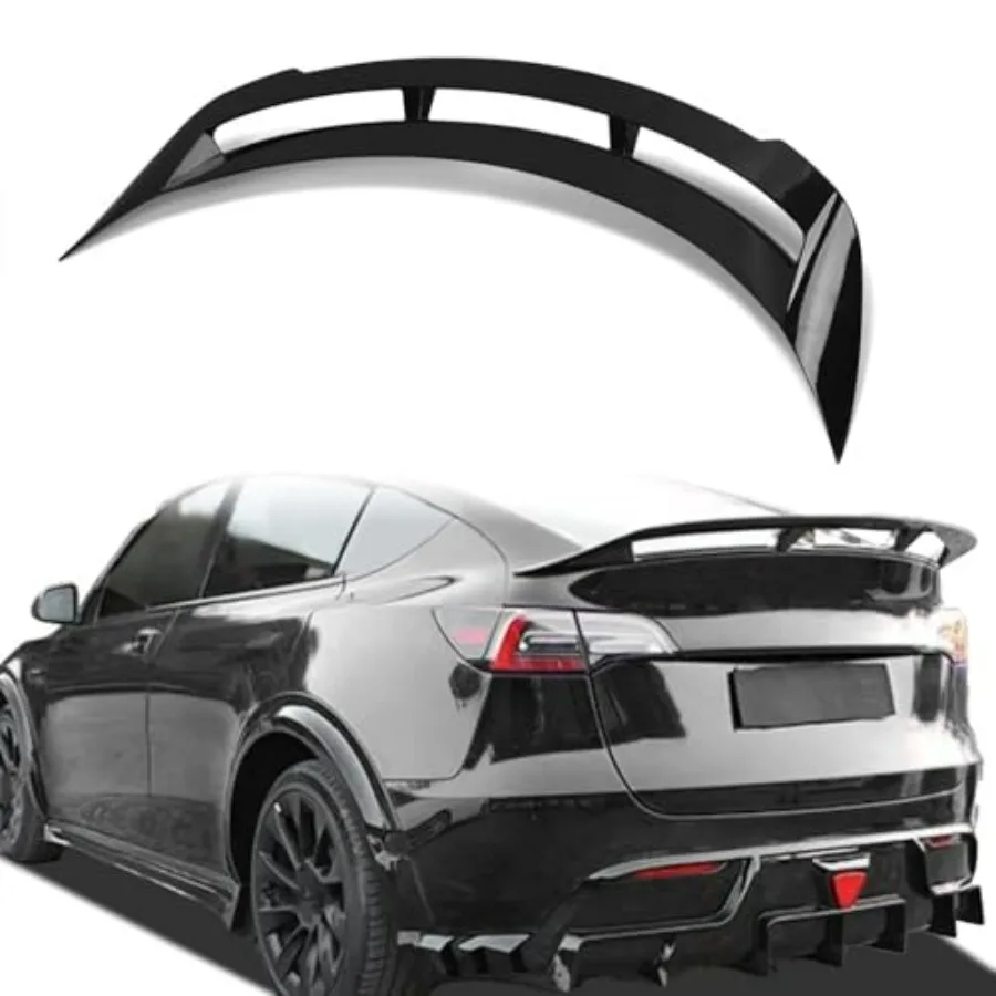 

Rear spoiler wing for Tesla Model Y 2020-2024, GT-style high-performance accessory in gloss black
