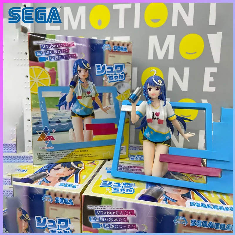 Figurka SEGA In Stock VTuber Legend Accidental Stream Animation Luminasta Syuwa, model do składania, oryginalny garage kit, zabawki modelarskie, dostępna od ręki.