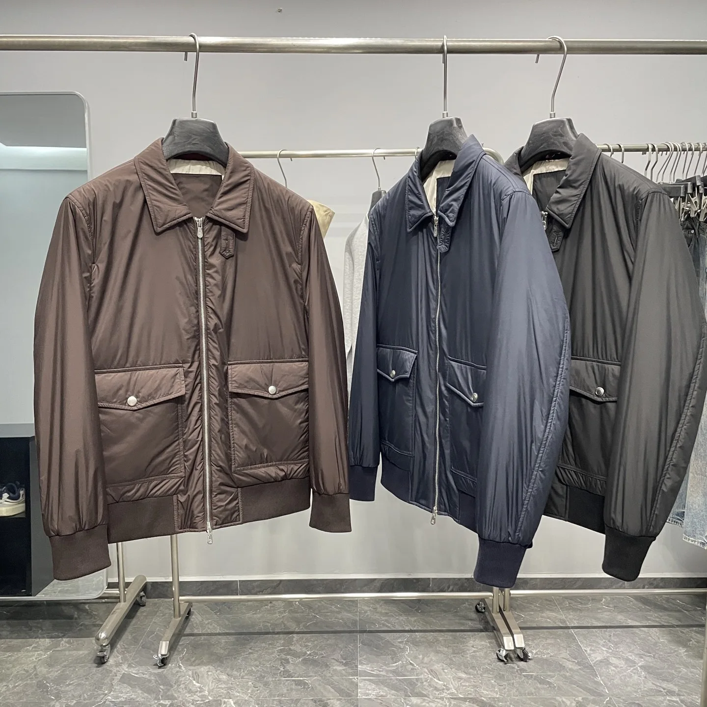 

BC Italian Casual Lapel Pilot Cotton Jacket