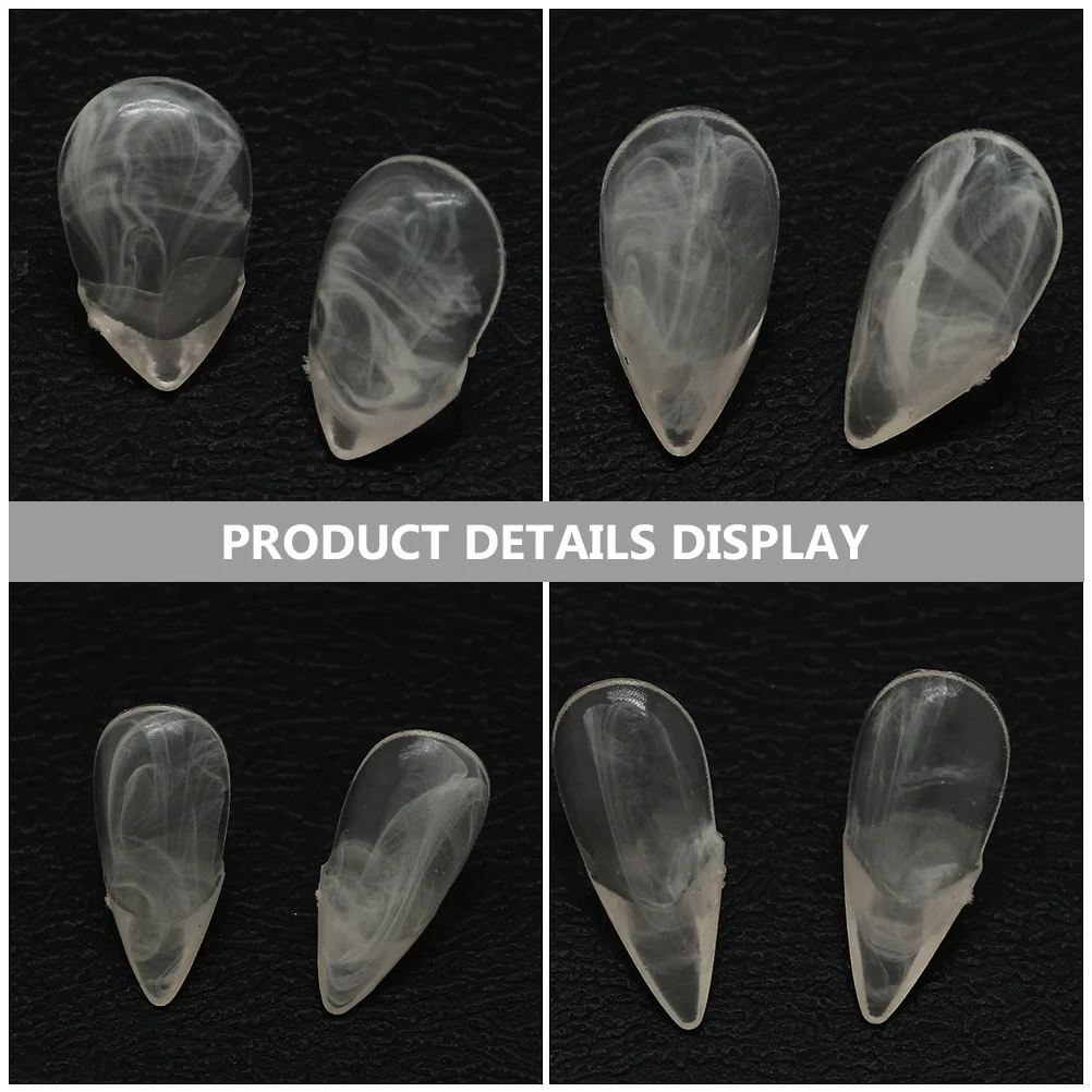 

4Pairs Halloween Cosplay Fangs Resin Fake Teeth Vampire Dentures Scary Party Decoration Fake Teeth Vampire Dentures