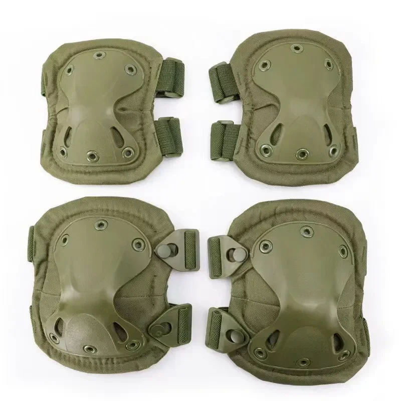 2 Pairs/set Tactical Knee Pad Elbow CS Protector Army Airsoft Outdoor Sport Hunting Kneepad Safety Gear Hot Laser
