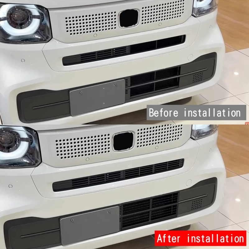 For Honda N-BOX Custom 2024 2025 ABS Front Bumper Lower Middle Net