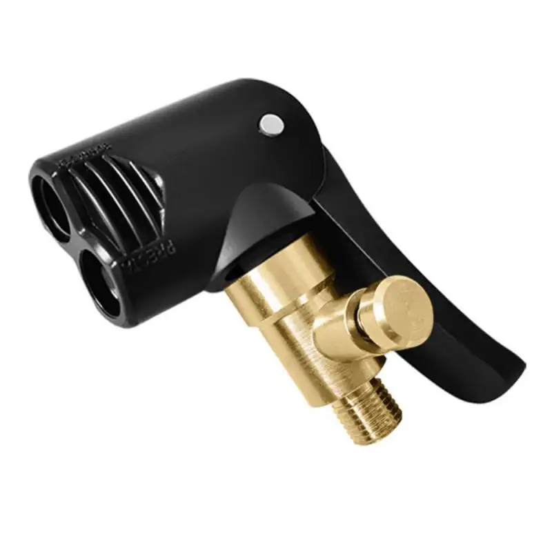 Car Tire Valve Pump Nozzle Brass Portable Inflatable Pumps Air Chuck Inflator Clip-on Adapter Thread Connector Auto Tyre Valves