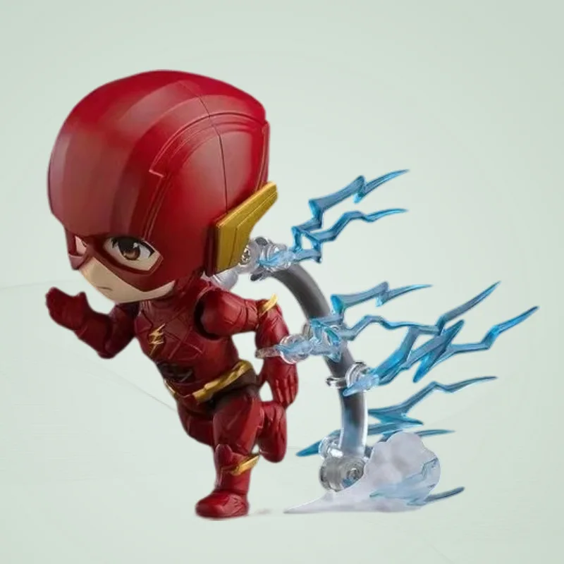 Marvel Animation Q Version Nendoroid Justice League Hero Figure Ornament The Flash Movable and Interchangeable Toy Figure Model