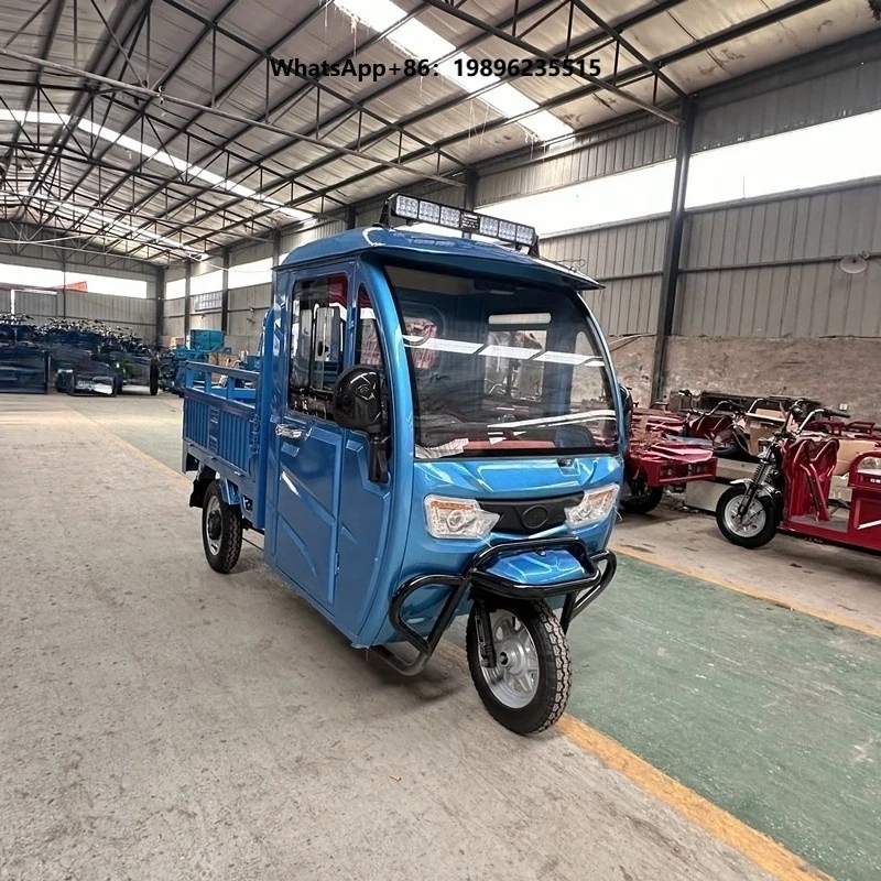 1000mm/1500mm/1800mm Electric Tricycle Pulling Cargo Manned Passenger and Cargo Dual-purpose Three-wheeled Electric Vehicle