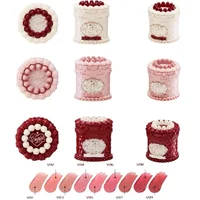 Flowerkaren-pintalabios de Cupido y fresa, pastel, brillo de labios de terciopelo mate, maquillaje de barro, flor coreana, crema de labios para niñas y mujeres