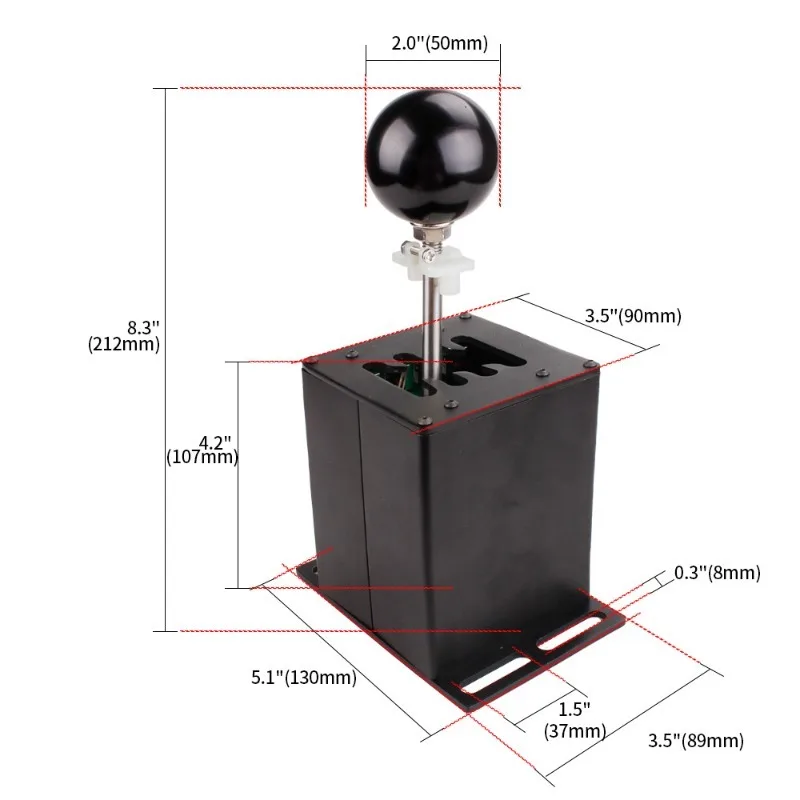 USB H Gear Shifter Simulator Manual Transmission For G27 G29 T300 Racing Game Shifter