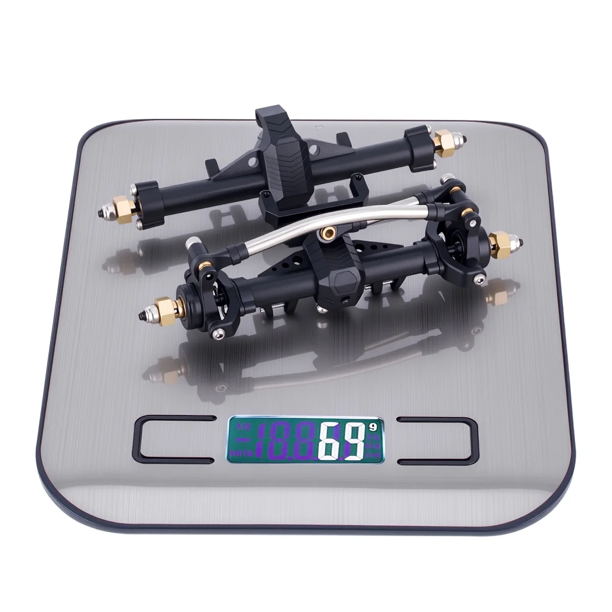 Complete Plastic Front & Rear Axle Set with Servo Mount for 1/24 Axial SCX24 Crawler Gladiator Bronco C10 Upgrade Parts