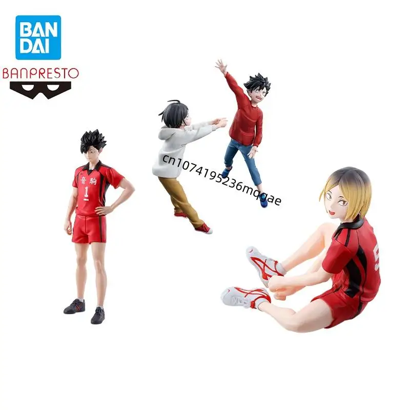 Em Estoque Bandai BANPRESTO Haikyuu Kuroo Tetsurou Kozume Kenma Figuras de Ação de Anime Coleções de Modelos Ornamentos de Mesa Presente