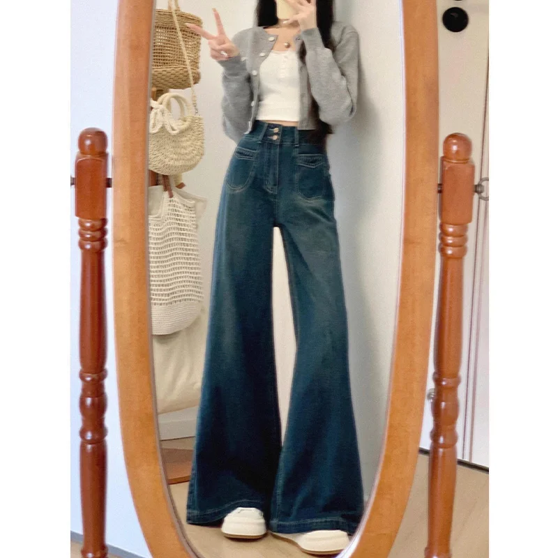 

Женские брюки, джинсы для женщин, высокая талия, большие размеры, большие, пышные, женские джинсовые модные, удобные, базовые, простые