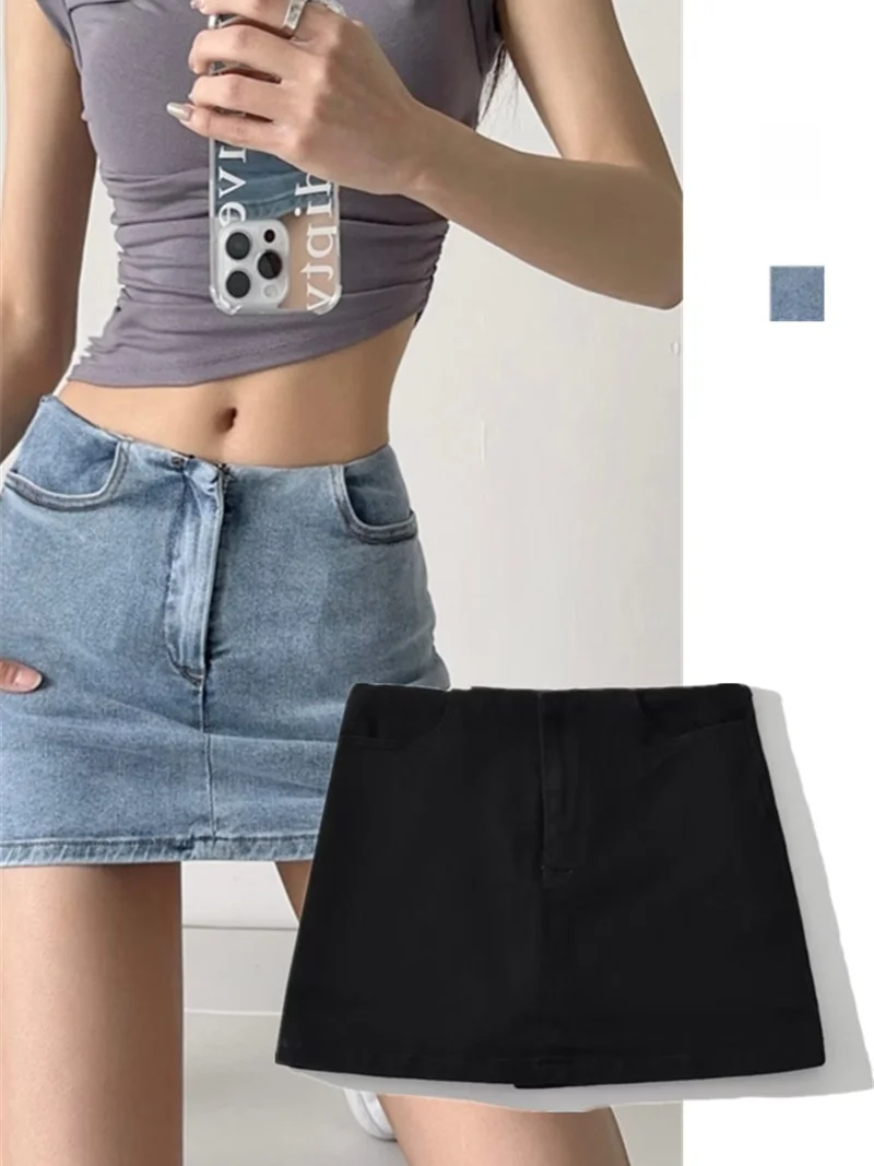 Lage Taille A-lijn Rok Vrouwen Sexy Anti-Licht Rechte Buis Body Afslanken f-lengte Rok Trendy Straat Sle ort rok