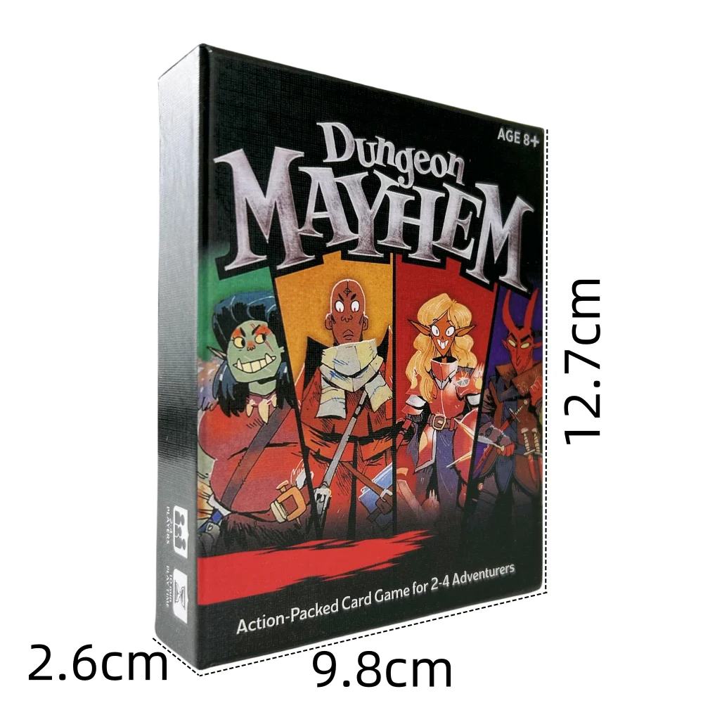 3 Styles Family Fun Board Game Playing Card Dungeon Mayhem Card Game Family Party Board Deck