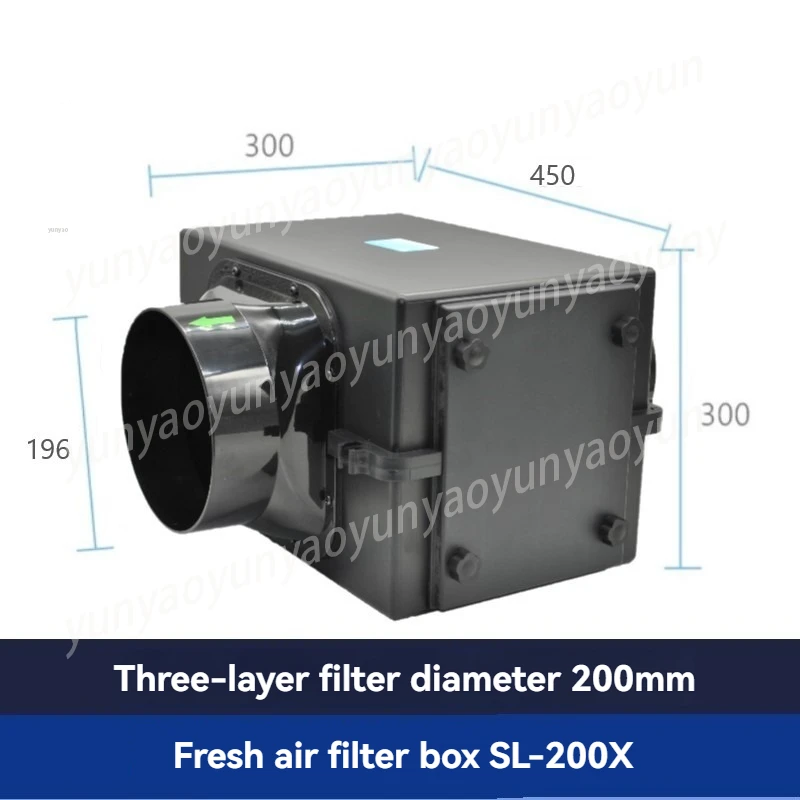 

Pipeline Fan Air Primary Purification Box High Efficiency Pre-filter Filter Screen To Remove Odor Haze Dust