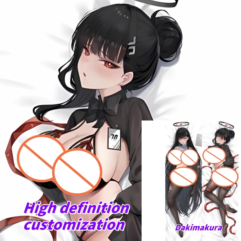 

Dakimakura Anime Pillow Case Blue Archive Tsukatsuki Rio Double-sided Print Of Life-size Body Pillowcase Gifts Can be Customized