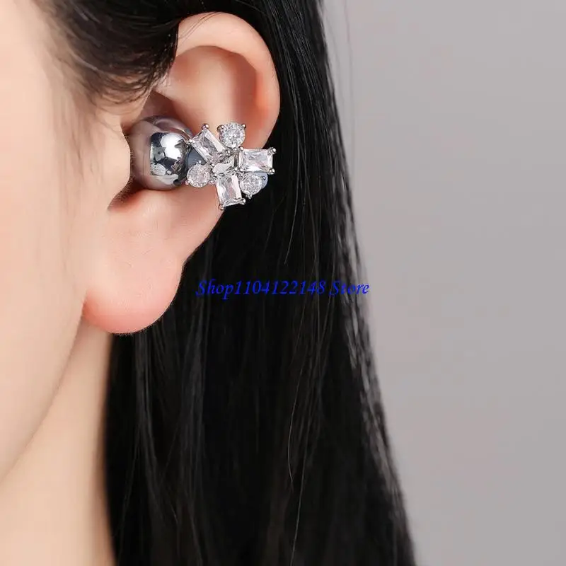 P9FA Elegant Fashion Geometric Pattern Coppers Earphone Clips For Freeclip1/2 Sound Gear