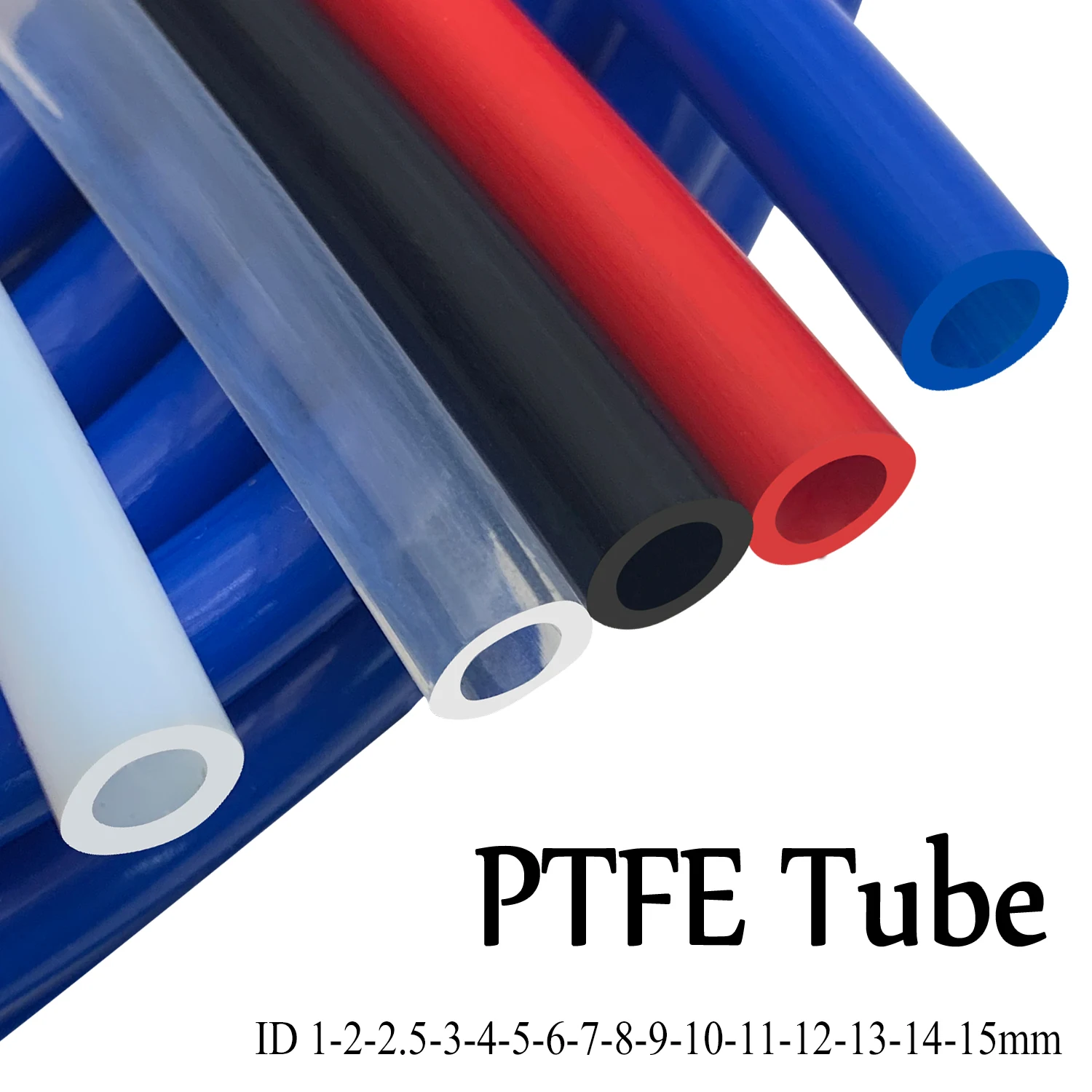 

1M FEP PTFE Tube ID 0.6 2 2.5 3 4 5 6 7 8 9 10 12 14mm F46 Insulated Hose Rigid Pipe For 3D Printer Parts Pipe