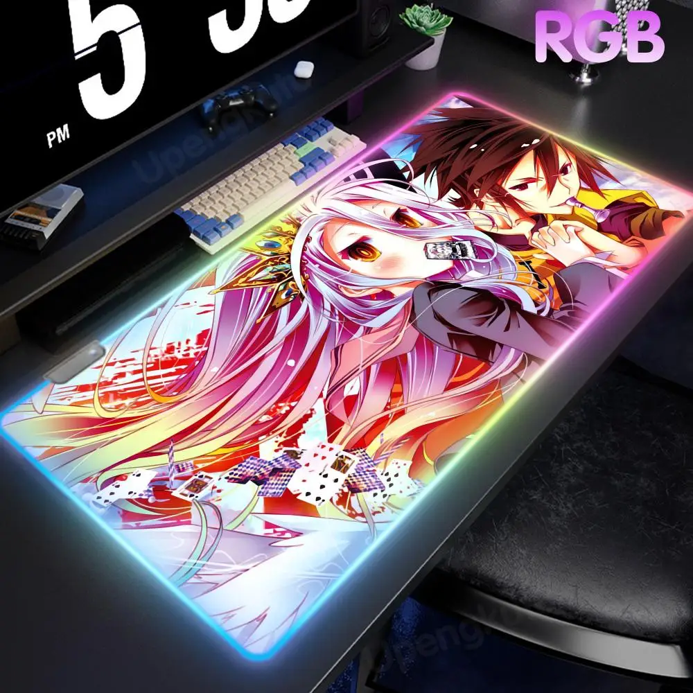 Tapis de souris One Piece pour PC Gamer, N_no G_game, N_no L_life, INS Trend, Table d'ordinateur, Polymères RVB, 900x400, Accessoire